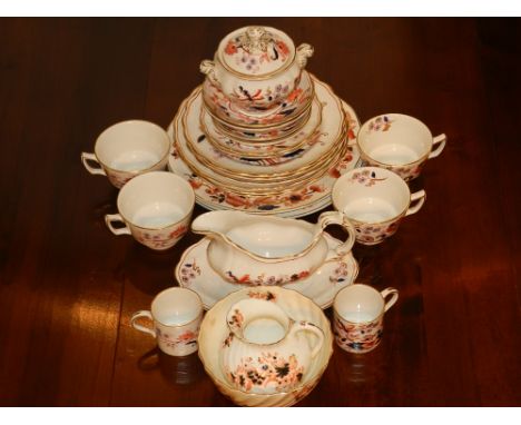 A selection of Booth 'Fresian Imari' porcelain, to include dinner plates, side plates (various sizes), sauceboat, tea cups, s