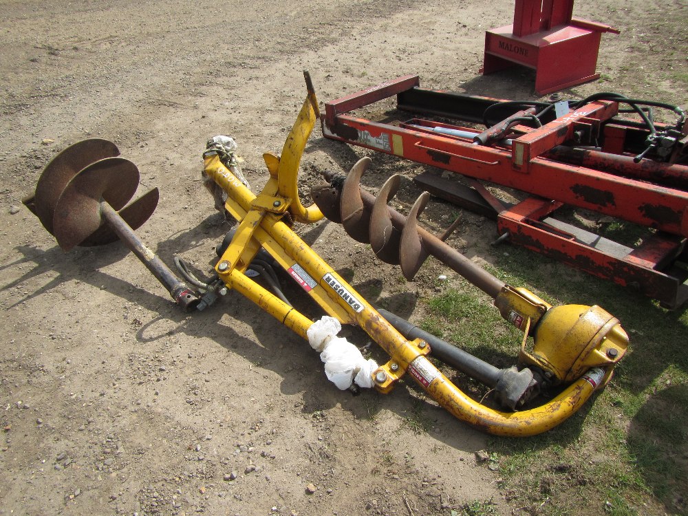 Danuser 3 Point Linkage Heavy Duty PTO Post Hole Digger c/w down force