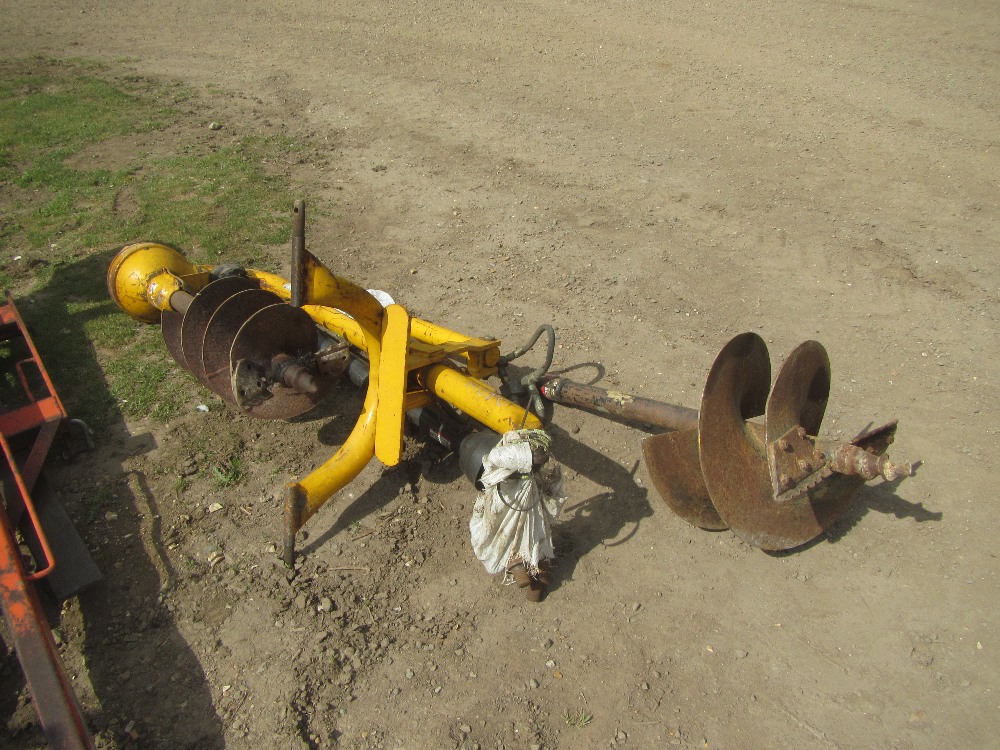 Danuser 3 Point Linkage Heavy Duty PTO Post Hole Digger c/w down force
