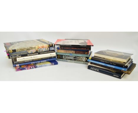 A collection of books about fans including "A Collectors' Guide to Fans Over the Ages" by Bertha de Vere Green, "Fans & Fan M