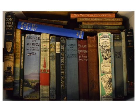 Collection of approximately 24 x 20th Century novels comprising of Biggles In Africa, (Captain W.E. Johns), The Quiet America