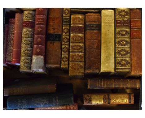 Collection of approximately 17 x late 19th Century mainly leather bound books comprising of 15 Decisive Battles (Creasy), Soc