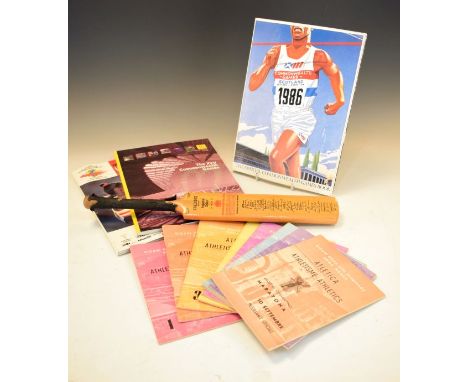 Sporting Memorabilia - Eight various 1960 Rome Olympics souvenir programmes, together with a 1961 Australian Touring Team min