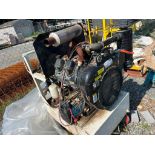 Diamond Products Hydraulic Power Unit for Wall Saw, Wisconsin 4-Cylinder Engine, On Cart
