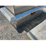 Jobox Aluminum Diamond Plate Pick-up Tool Box, 60" x 29" x 20", Top-Door, Locked, No Key