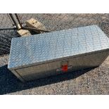 Weather Guard Aluminum Diamond Plate Pick-Up Tool Box, 48" x 18" x 18", Front-Door, Locked, No Key