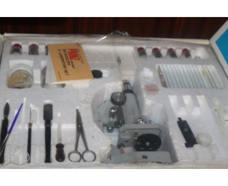 A PRINZ MODEL 380L MICROSCOPE KIT, NOT COMPLETE