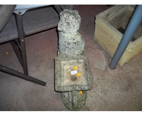 A STONE GARDEN PLANTER