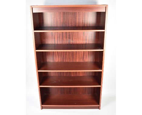A Modern Five Shelf Open Bookcase, 92cs Wide