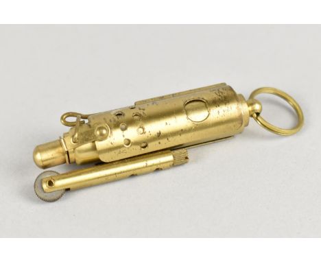 A Brass Trench Art Style Lighter, 7cms High,  We are Unable to Post This Lot