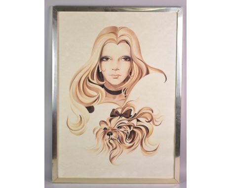 A Framed Print After Sara Moon, Subject 49x69cm
