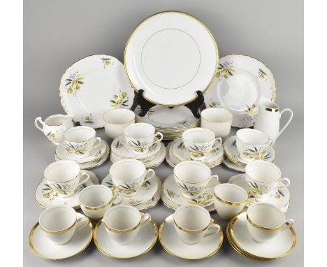 A Colclough Stardust Tea Set to Comprise Eight Cups, Ten Saucers, Twelve Side Plates, Plates, Two Cake Plates and a Jug Toget