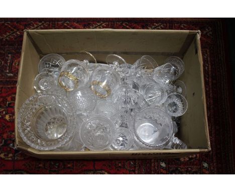 Glassware, to include a Bohemian style cut glass vase, pitcher, wine and champagne glasses, and others (qty)