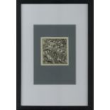 EXLIBRIS KOKOSCHKA, Oskar Strichätzung nach einer Tuschezeichnung als Entwurf für ein Exlibris