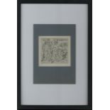 EXLIBRIS KOKOSCHKA, Oskar Exlibris für Lotte Franzos ca. 9x9cm existiert nur als vervielfältigter