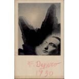 Futurismus DEPERO, Fortunato Unterschrift 1930 Photo Castagnerie I-II