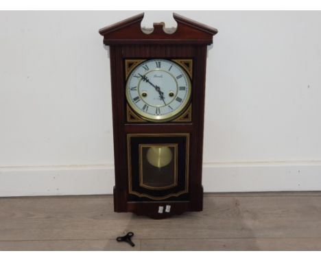 Lincoln 31 day wall hanging clock with key
