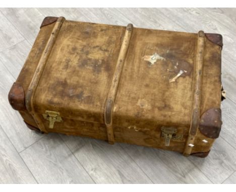 Large vintage travel trunk