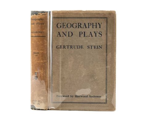 STEIN (GERTRUDE), Geography and Plays. FIRST EDITION, original first state cloth-backed lettered boards, dust wrapper, protec