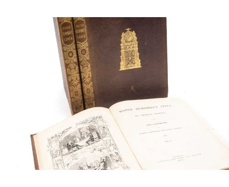 DICKENS (CHARLES) Master Humphrey's Clock, 3 vol., FIRST EDITION IN BOOK FORM, engraved frontispieces and illustrations by Ge