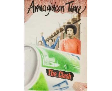 ‡ PIETRO PSAIER (Italian [unconfirmed], 1936-2004) mixed media artist proof print - entitled 'The Clash, Armagideon Time', si
