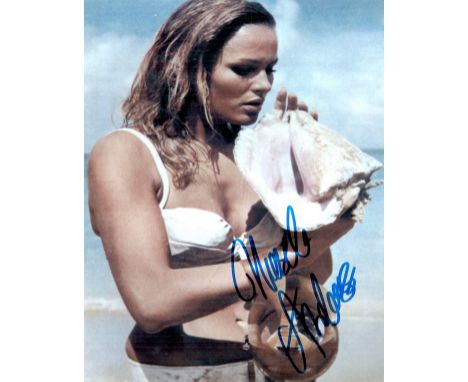Ursula Andress signed 10x8 James Bond colour photo. Ursula Andress (born 19 March 1936) is a Swiss actress, former model and 