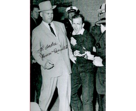 James Leavelle signed 6x4 black and white photo. James Robert Leavelle (August 23, 1920 - August 29, 2019) was a Dallas Polic