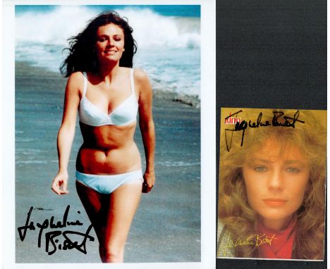 Jacqueline Bisset signed 10x8 colour photo and signed 6x4 colour promo photo. She began her film career in 1965 and first cam