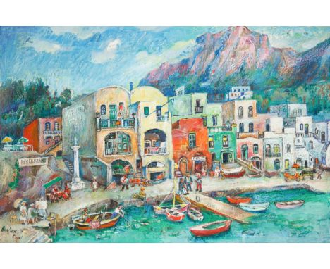 DAVID BURLIUK (RUSSIAN 1882-1967)Capri,oil on canvas51 x 76 cm (20 1/8 x 29 7/8 in.)signed and titled lower leftPROVENANCEACA