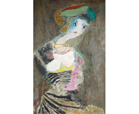 A. CHAGELISHVILI (RUSSIAN 20TH CENTURY) Maka ,1995acrylic on canvas 76 x 51 cm (29 7/8 x 20 1/8 in.) signed lower right; sign