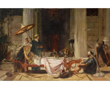 ORIENTALIST SCHOOL AFTER HENRYK SIEMIRADZKI (POLISH 1843-1902)Empress ,oil on canvas 96 x 141 cm (37 3/4 x 55 1/2 in.)inscrib