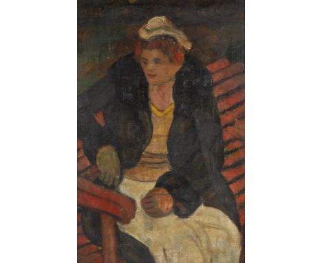 SACHA MOLDOVAN (RUSSIAN 1901-1982)Portrait d'une femme,oil on board  42 x 28 cm (16 1/2 x 11 in.) inscribed with inventory on