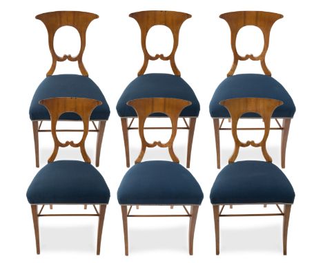 SET OF SIX BIEDERMEIER CHAIRS,CONDITIONVisible light wear and use to the set of chairs, however, the set as a whole appears i