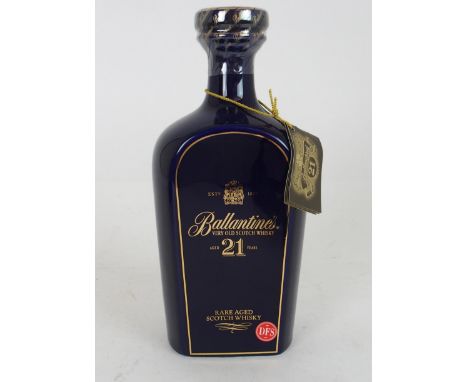 BALANTINES 21 YEAR OLD  VERY OLD RARE AGED SCOTCH WHISKY with presentation case Condition Report:Available upon request