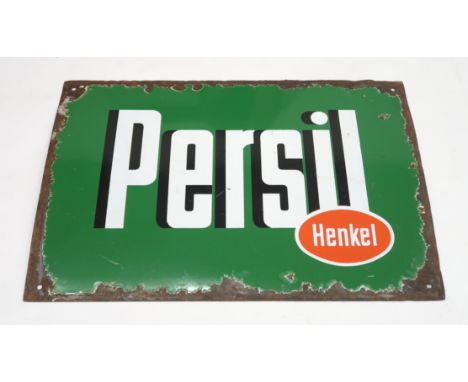 PERSIL by HENKEL Enamel advertising sign, 60cm x 40 Condition Report:Available upon request