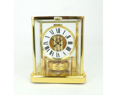 A JAEGER LE COULTRE ATMOS CLOCK with serial number 716680, 23cm high, as new in box Condition Report:"The clock is as new. No