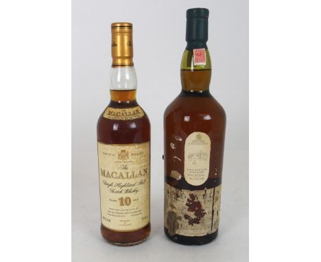 THE MACALLAN Single Highland Malt Scotch Whisky Matured In Sherry Wood&nbsp;10 Year Old,&nbsp;Lagavulin White Horse Ltd Glasg