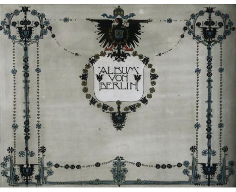 JESSIE M KING (SCOTTISH 1875-1949) BOOK COVER DESIGN FOR ALBUM VON BERLIN; ALBUM VON BERLIN BY JESSIE KING (GLOBUS VERLAG 189