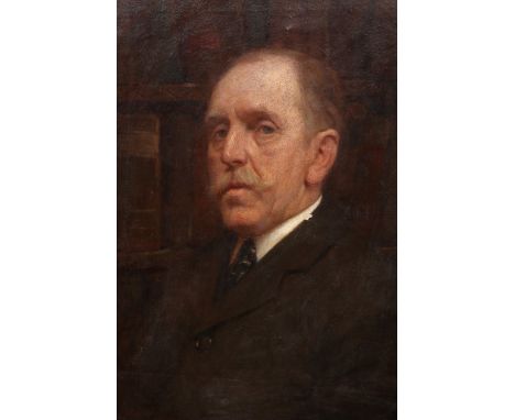 HAROLD KNIGHT (1874-1961), PORTRAIT OF JAMES WARD, signed and dated 1902, oil on canvas, unframed. 62cm by 51cm 
