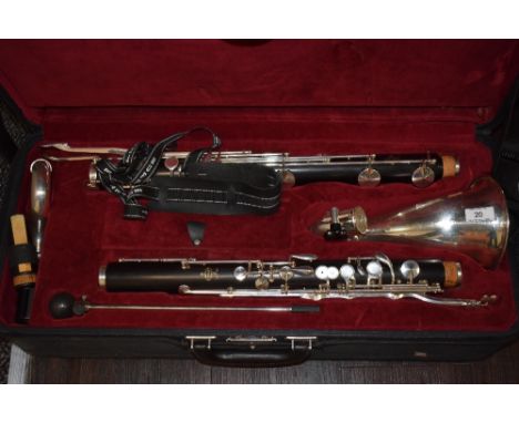 A Buffet bass or alto clarinet, in fitted caseSERIAL NUMBER 34307CORKS GOOD, NO OBVIOUS FAULTS OR REPAIRS