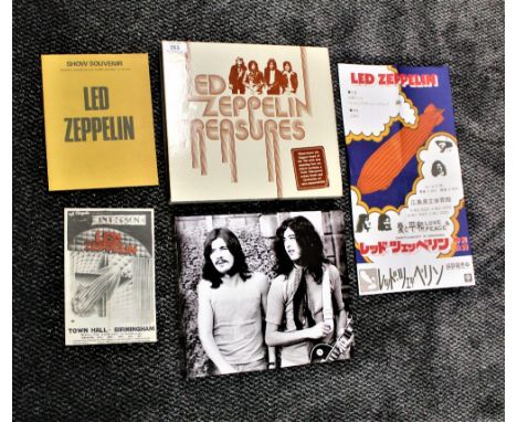 A book of Led Zep with inserts and facsimile gig posters , flyers and more - a really nice item on offer here 