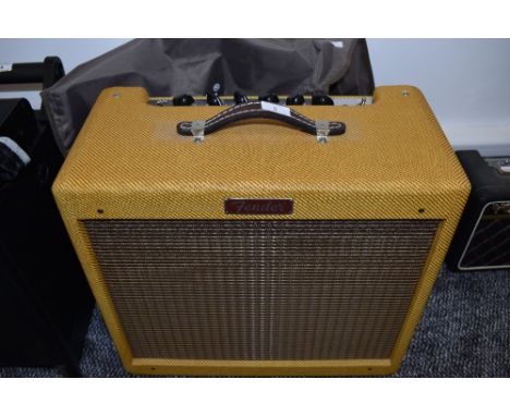 A Fender Blues Junior valve amplifier, serial number B-336055, limited edition yellow tweed 