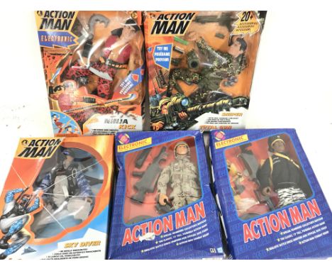 5 X Boxed Modern Action Man.
