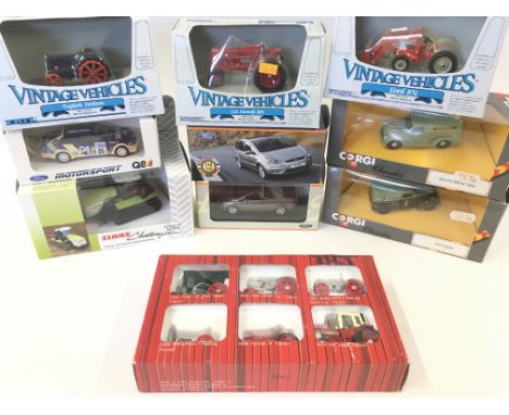 A Collection of Boxed Diecast Including Ertl.Mini Champs. Corgi. Etc.