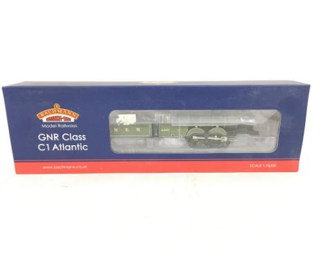 A Boxed Bachmann 00 Gauge GNR Atlantic Class C1 4421 LNER Limed Green . DCC #31-762.