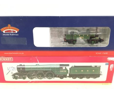 A Boxed Bachmann 00 Gauge J72 Tank LNER green #30-060B and a Hornby LNER AI Locomotive Flying Fox #R2549.