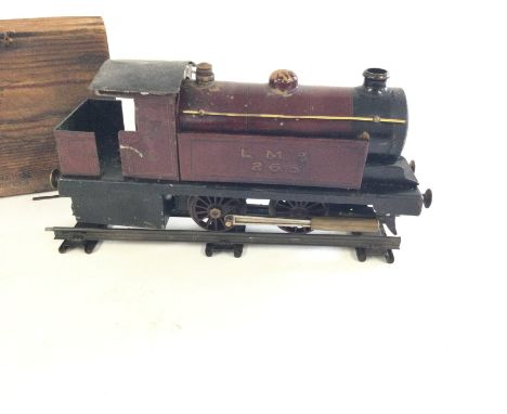 A Boxed example of a Bowman LMS 265 O Gauge live steam engine. Housed in original box as pictured.