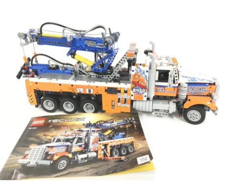 A Lego Technic Heavy-Duty Tow Truck. #42128. No Box. With Manual.