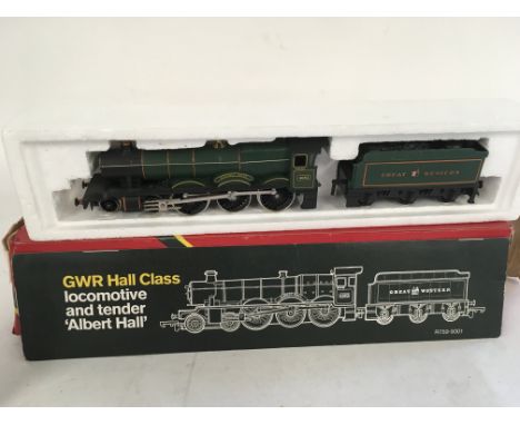 Two 00 gauge model railway locomotives includes Hornby R759 Albert Hall with tender ..Bachmann diesel locomotive AF