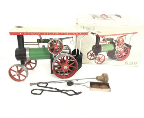 A Boxed Mamod Steam Tractor.